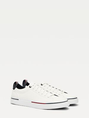 tommy hilfiger signature leather mix trainers