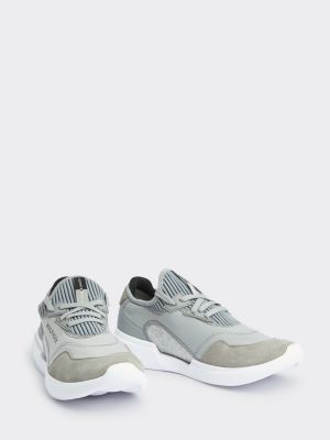 tommy hilfiger mixed texture trainers