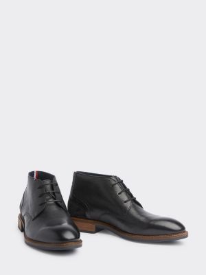 tommy hilfiger dressy leather lace up boot