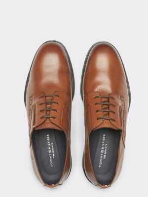 tommy hilfiger classic leather brogue