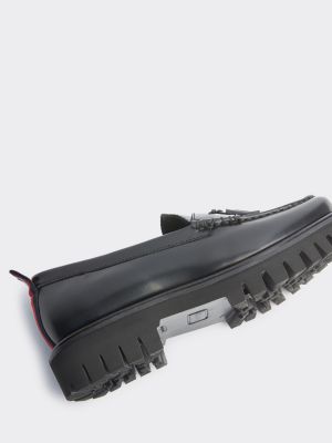 tommy hilfiger black loafers