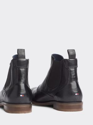 tommy hilfiger leather chelsea boots