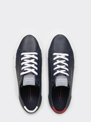 tommy hilfiger signature leather mix trainers