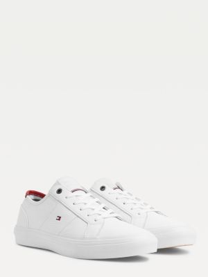 tommy hilfiger signature leather mix trainers