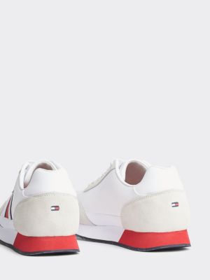 tommy hilfiger mixed texture trainers