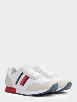 tommy hilfiger mixed texture trainers