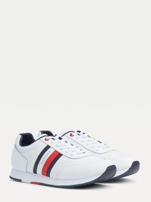 tommy hilfiger signature leather mix trainers