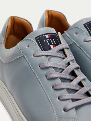 tommy hilfiger premium cupsole leather trainers
