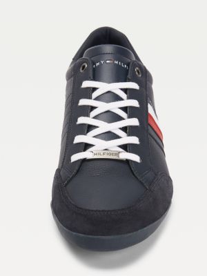 tommy hilfiger signature leather mix trainers