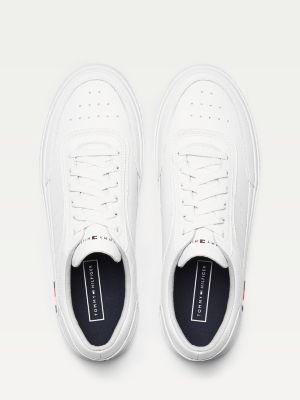 tommy hilfiger signature leather trainers