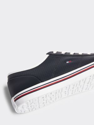 tommy hilfiger core perforated leather
