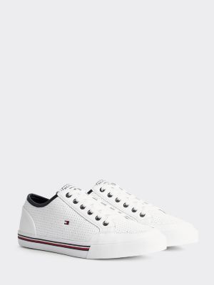 tommy hilfiger core perforated leather