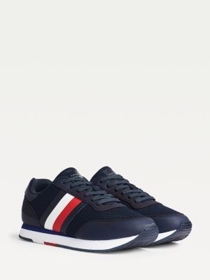 tommy hilfiger mixed texture trainers