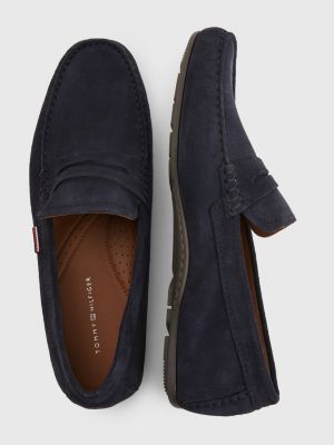 tommy hilfiger loafers blue