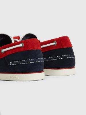 tommy hilfiger loafers red