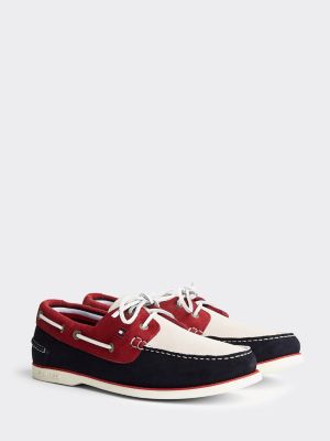 tommy hilfiger blue suede shoes