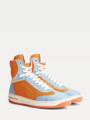 tommy hilfiger high top sneakers