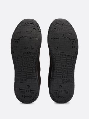 black signature knitted trainers for men tommy hilfiger