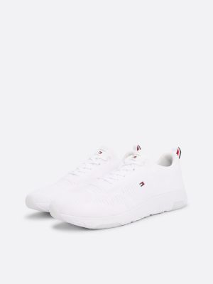 Tommy hilfiger white store trainers mens