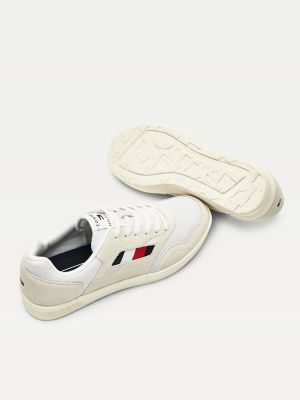 tommy hilfiger lightweight mixed texture trainers