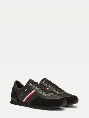 tommy hilfiger all black trainers