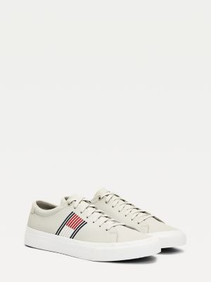 tommy hilfiger signature leather mix trainers