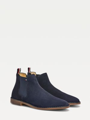 Chelsea-Boot aus Wildleder | BLAU | Tommy Hilfiger