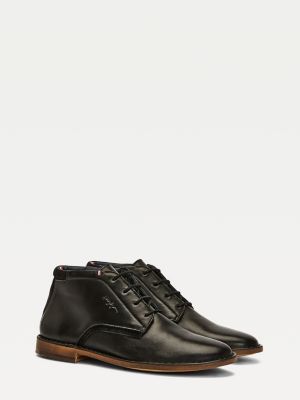 tommy hilfiger dressy leather lace up boot