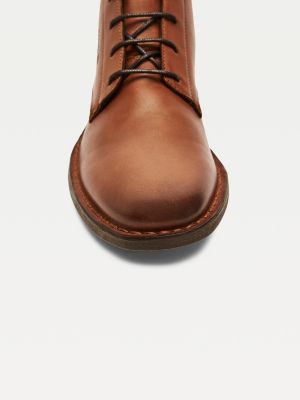 Dress Casual Leather Lace-Up Boots 