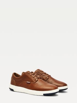 tommy hilfiger leather trainers