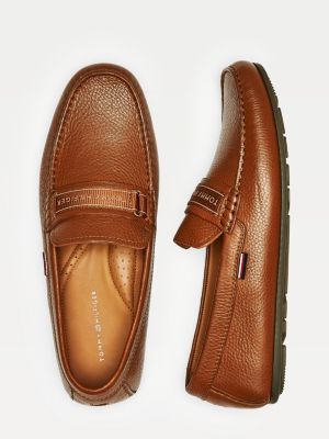 tommy hilfiger leather loafers