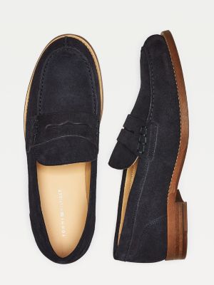 tommy hilfiger suede loafers