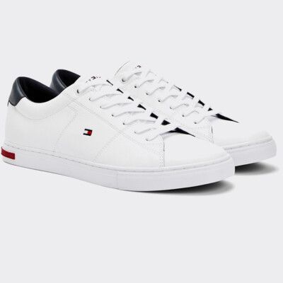 tommy jeans essential leather sneaker