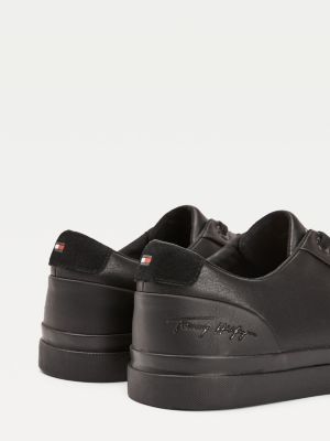 black tommy hilfiger trainers