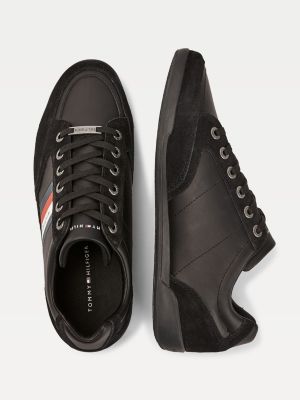 tommy hilfiger elevated cupsole suede