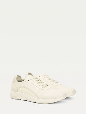 tommy hilfiger lightweight mixed texture trainers