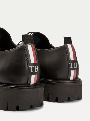 tommy hilfiger chunky leather trainers