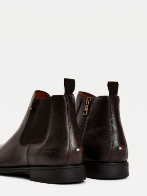 tommy hilfiger leather chelsea boots