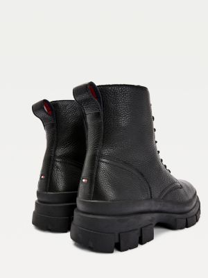 tommy hilfiger cleated chunky sole mules