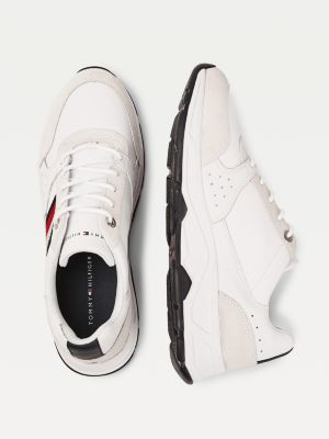 tommy hilfiger chunky sole leather trainers