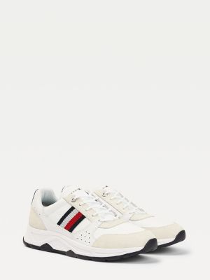 tommy hilfiger chunky sole leather trainers