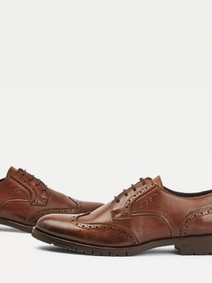 tommy hilfiger classic leather brogue