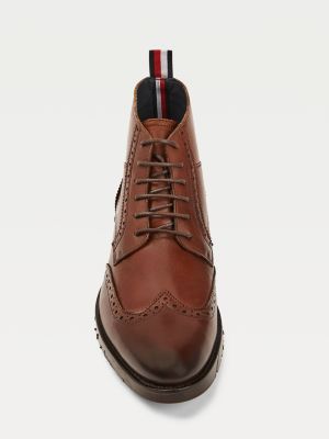 tommy hilfiger brogue boots