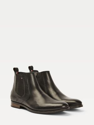 tommy hilfiger chelsea boots black