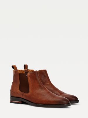 brown tommy hilfiger boots