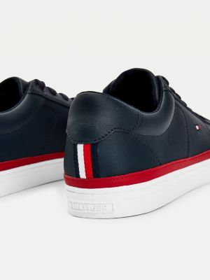 Skorzane Buty Sportowe Essential Niebieski Tommy Hilfiger