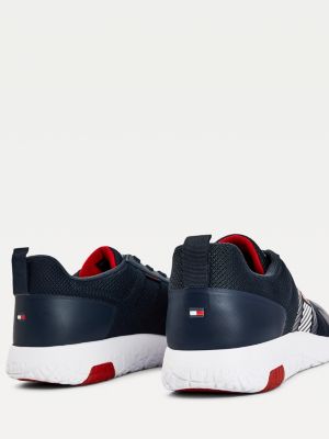 tommy hilfiger signature leather mix trainers