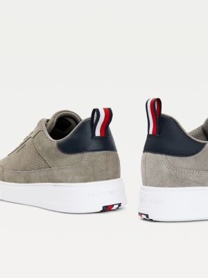 tommy hilfiger elevated cupsole suede
