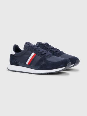 Vintage Mixed Texture Trainers | BLUE | Tommy Hilfiger
