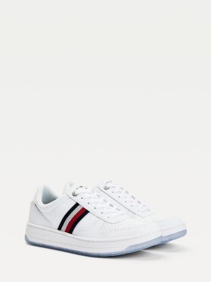 tommy hilfiger tobias flag mesh trainers in navy